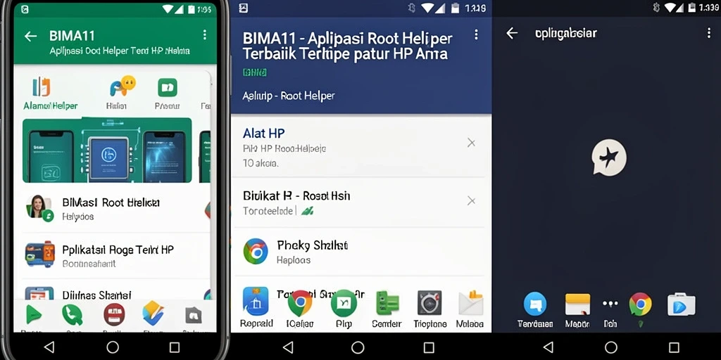 Antarmuka BIMA11 yang sederhana dan fungsional untuk akses root.