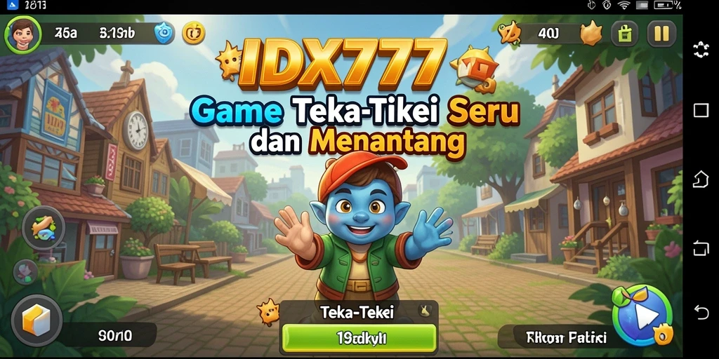 Tampilan antarmuka IDX777 yang menarik dan penuh warna.