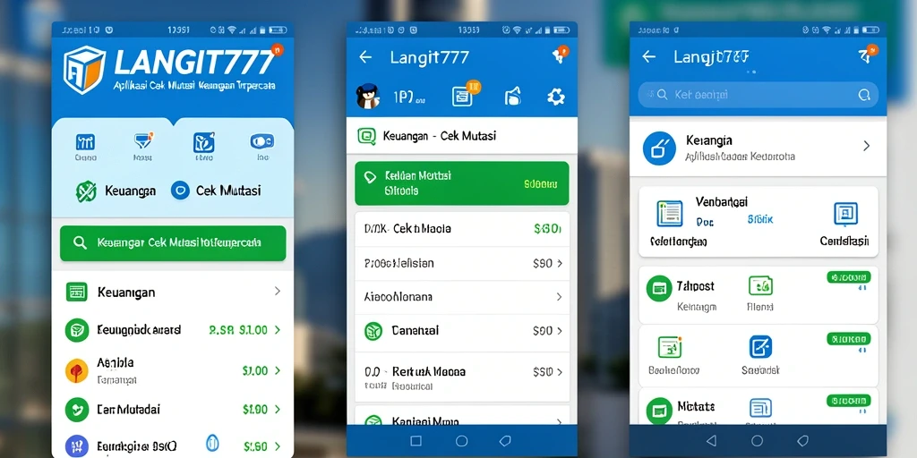 Antarmuka LANGIT777 menampilkan riwayat mutasi keuangan dengan jelas dan informatif.
