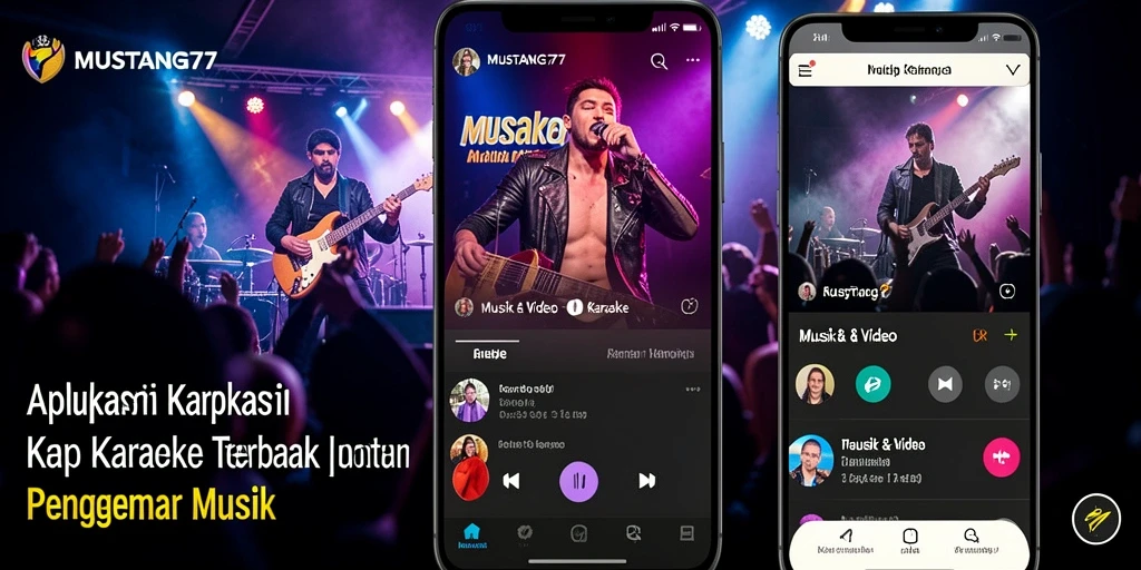 Antarmuka MUSTANG77 yang intuitif dengan fungsi Karaoke yang menarik.