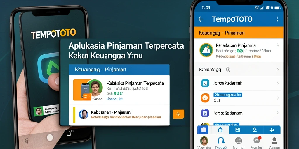 Tampilan antarmuka aplikasi TEMPOTOTO yang user-friendly dan menarik.
