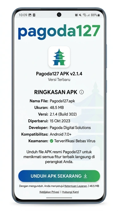 Tampilan halaman APK pagoda127
