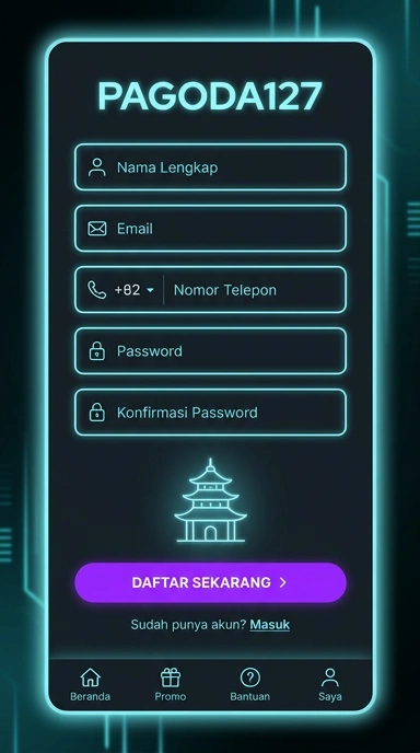 Tampilan halaman daftar pagoda127