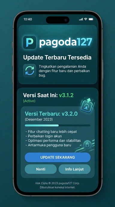 Tampilan riwayat versi pagoda127